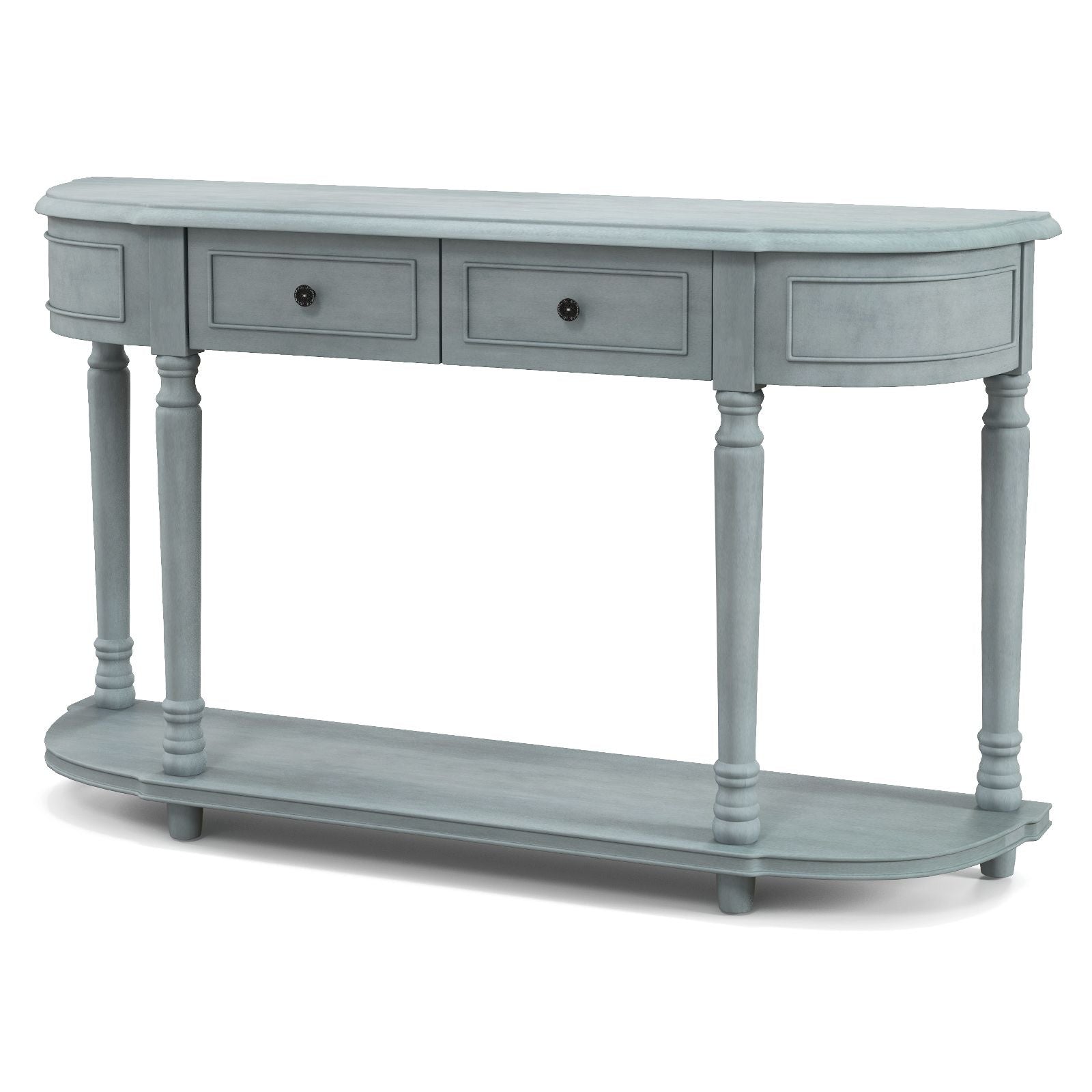 Retro Console Table with Storage for Living Room Hallway