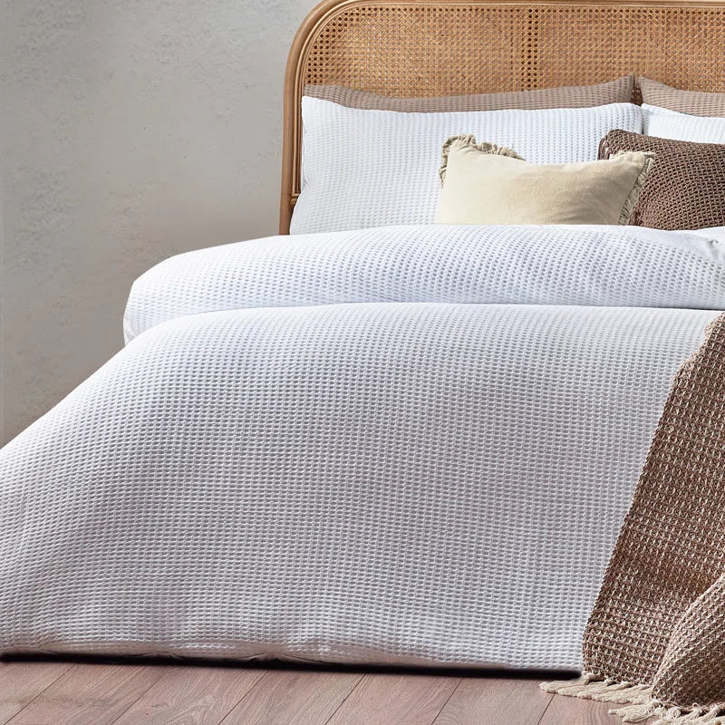 Muraida Cotton Solid Colour Duvet Cover Set with Pillowcases