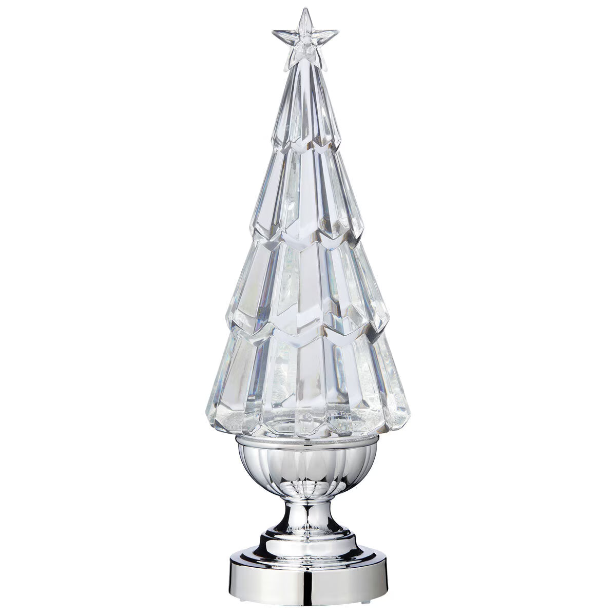 14 Inch (35.6 Cm) Lighted Glitter Tree Lamps, 2 Pack