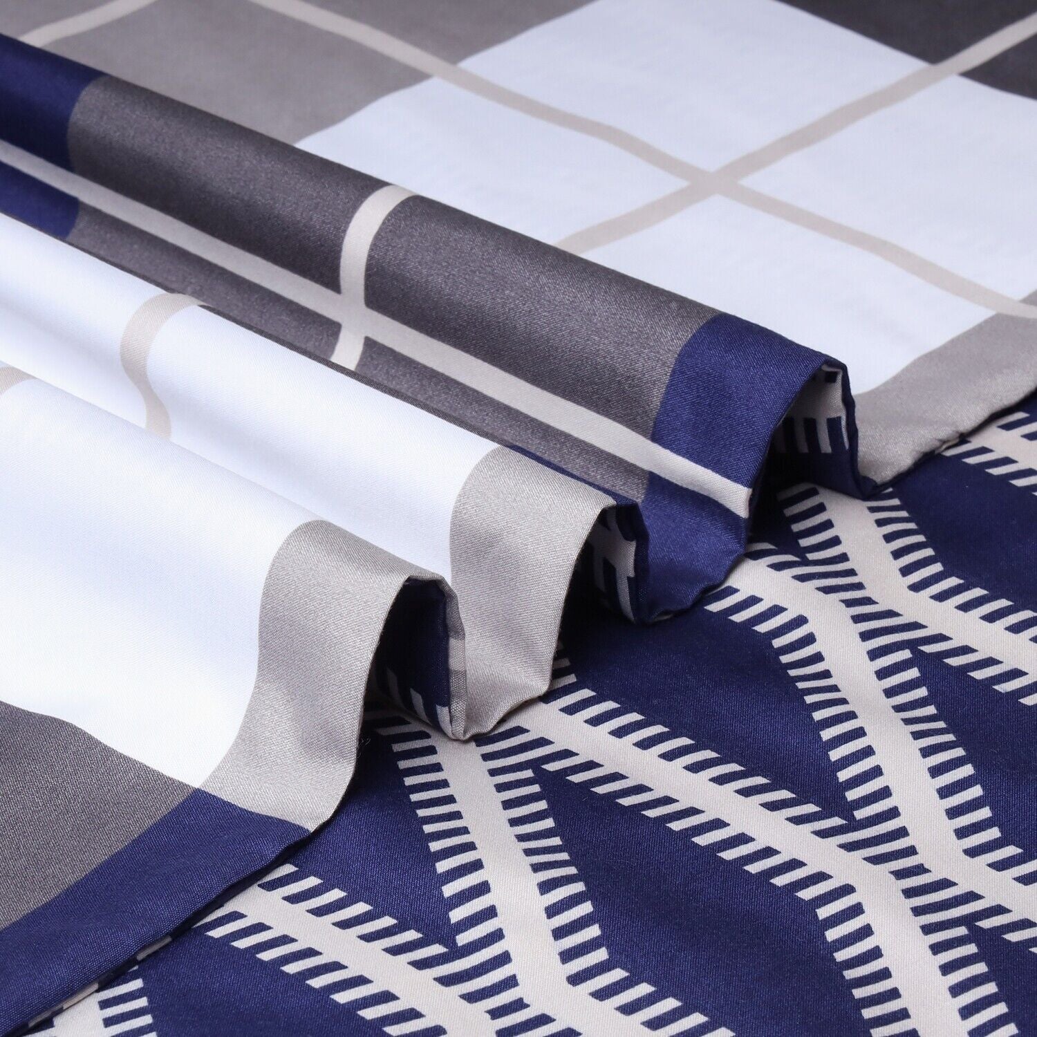 Luxury Reversible Duvet Cover Quilt Cover Bedding Set Single Double King Size