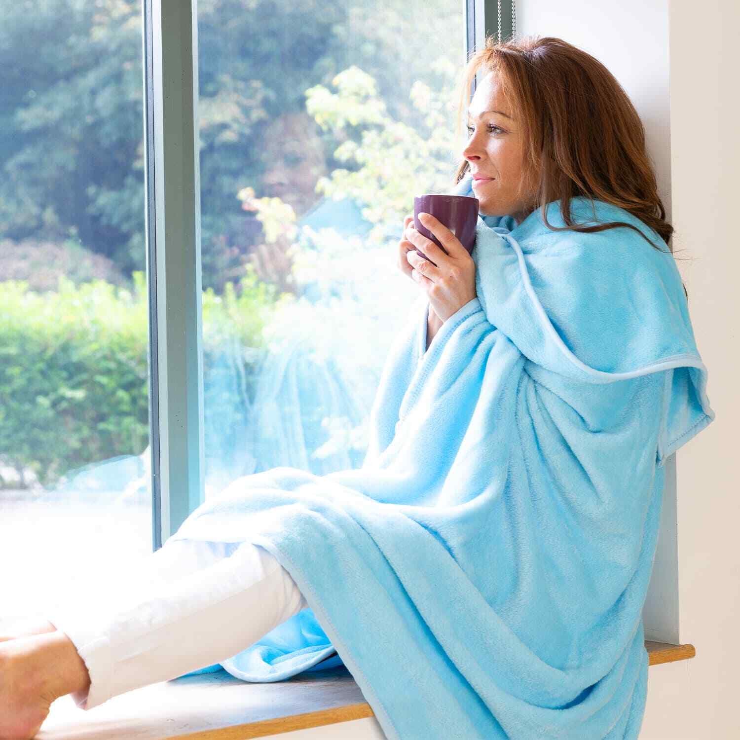 Large Blanket Fleece Throw Sofa Bed Luxury Soft Warm for Winter Single Double UK