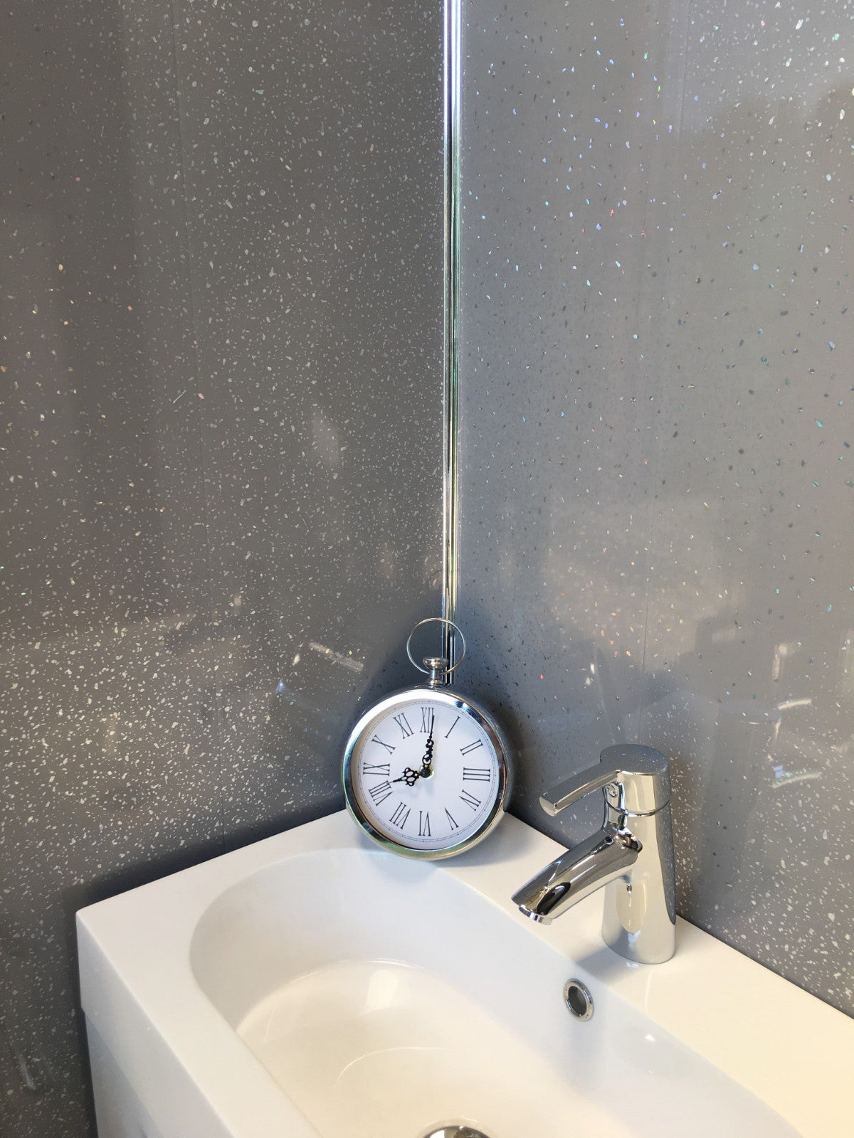 10 White Black Grey Sparkle & Marble Shower Wall Panels PVC Bathroom Cladding