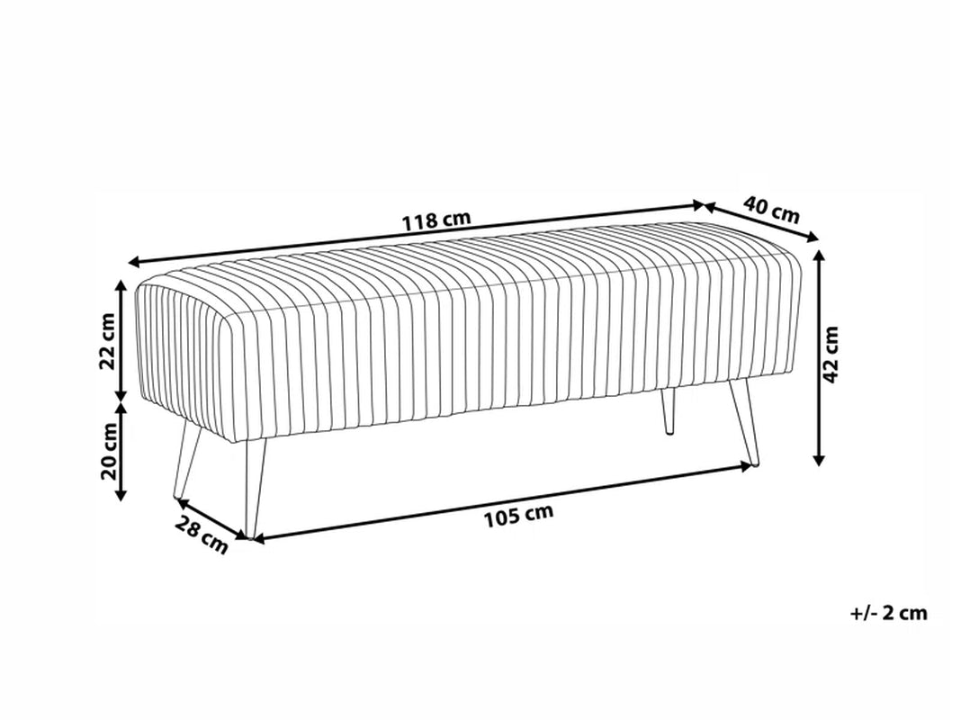 Bodner Velvet Upholstered Bench