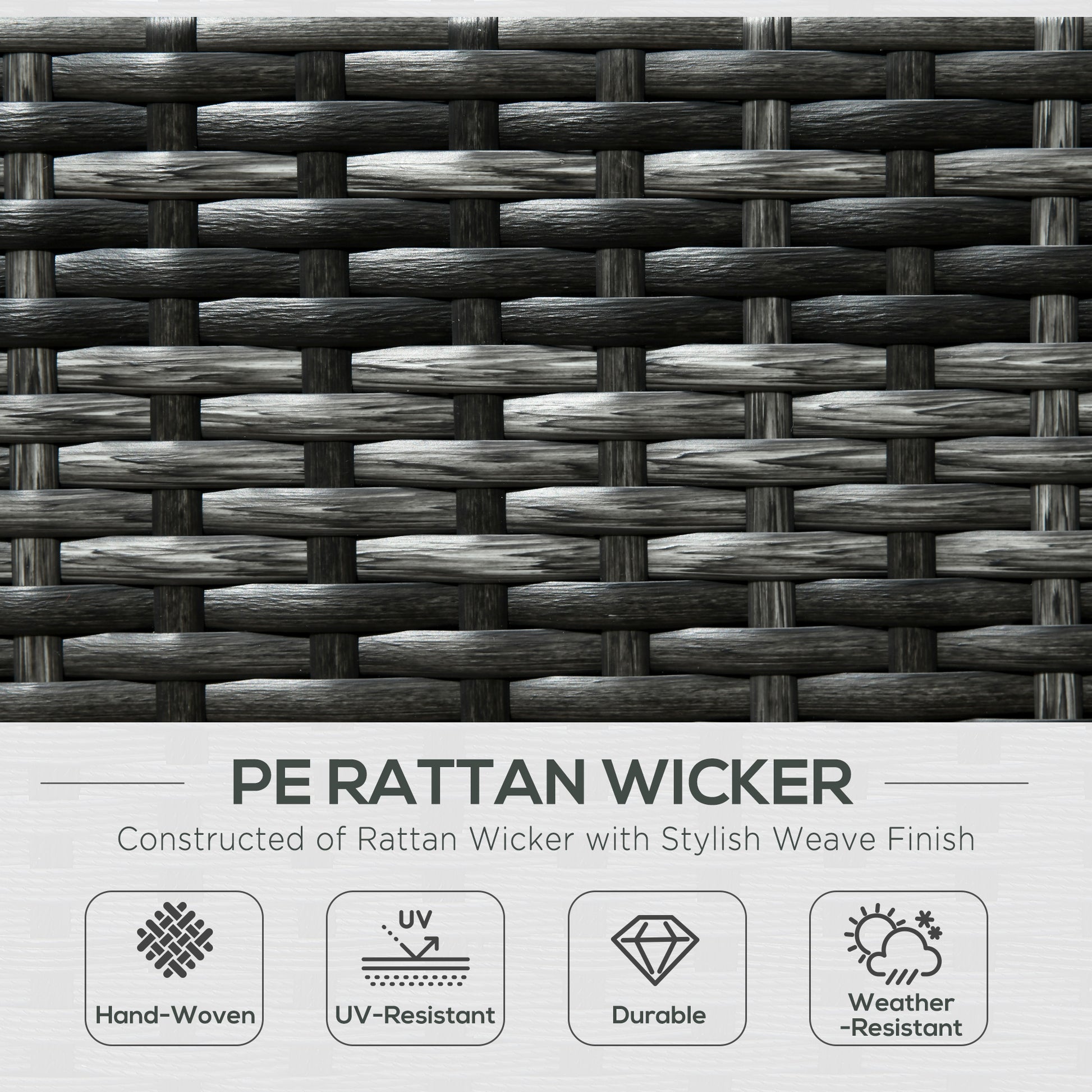 Rattan Outdoor Garden Furniture Patio Corner Sofa Set with Cushions