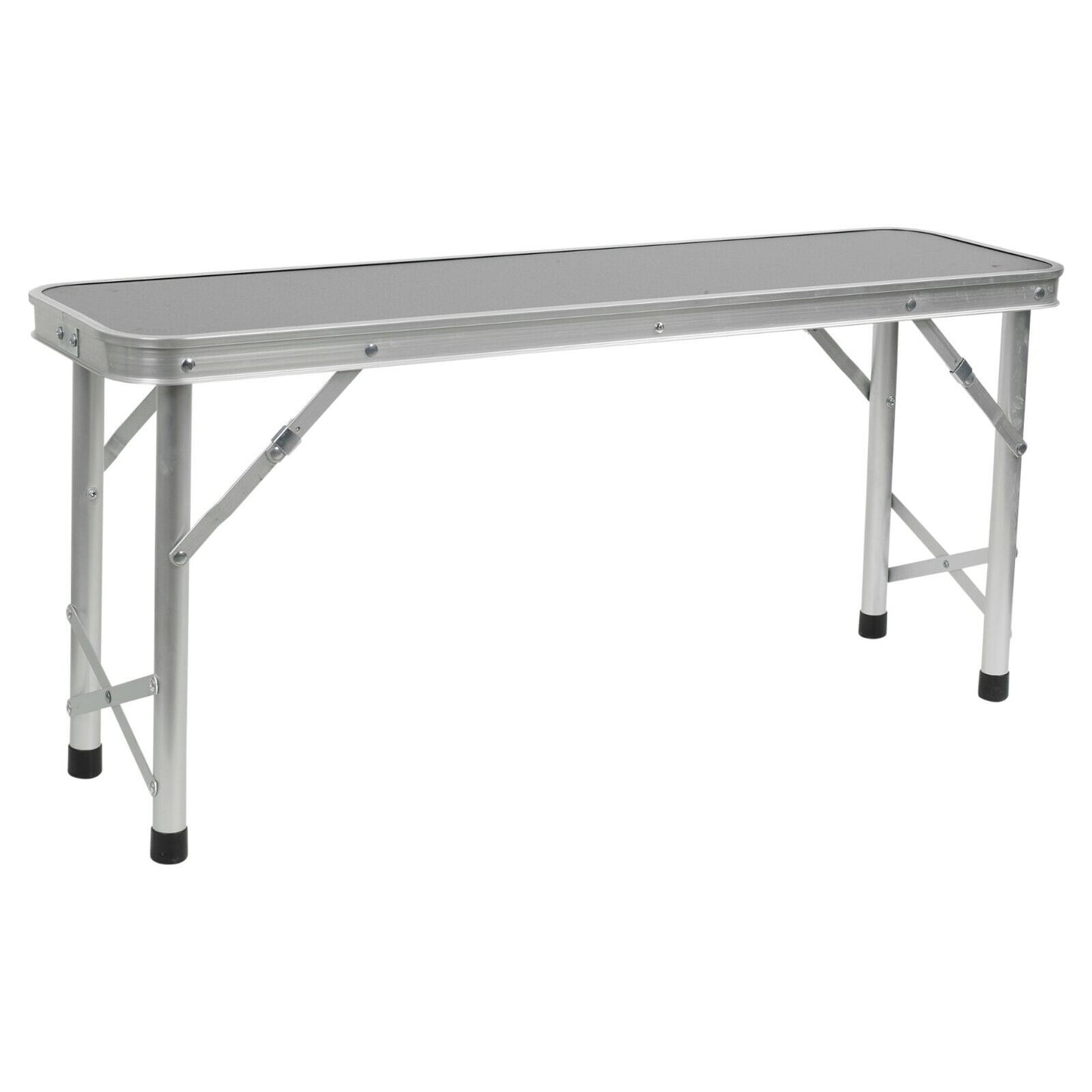 Portable Foldable Camping Picnic Table Bench Set Outdoor Metal BBQ Stool Stable