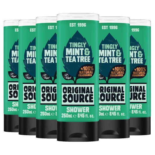 Mint & Tea Tree Shower Gel, 6 X 250Ml