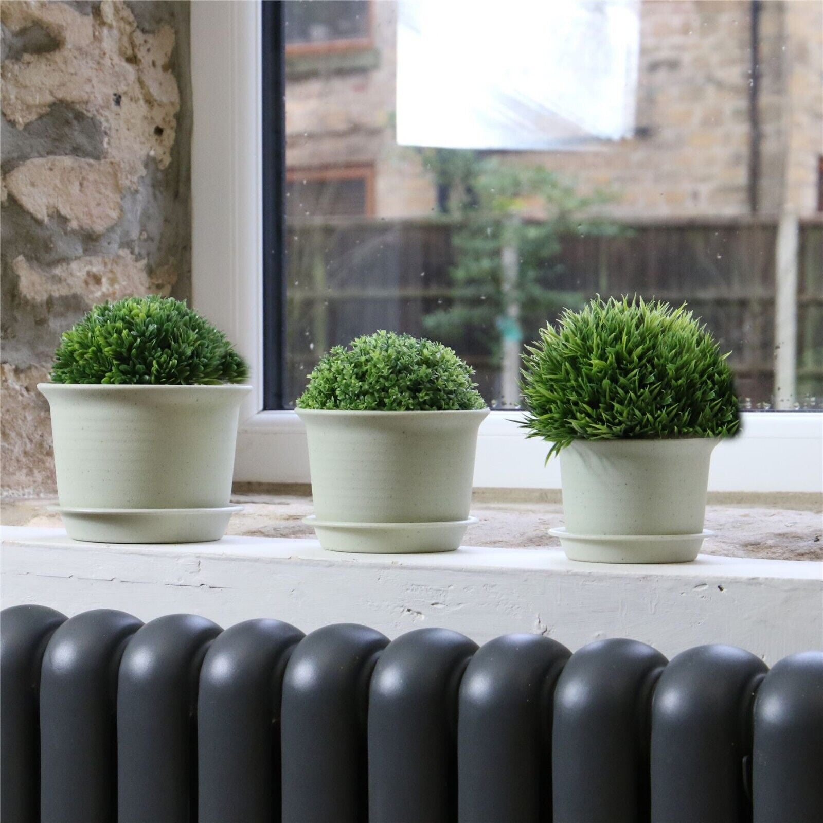 Plastic Plant Pots Set of 10 Medium Indoor & Outdoor Flower Pots | Pukkr