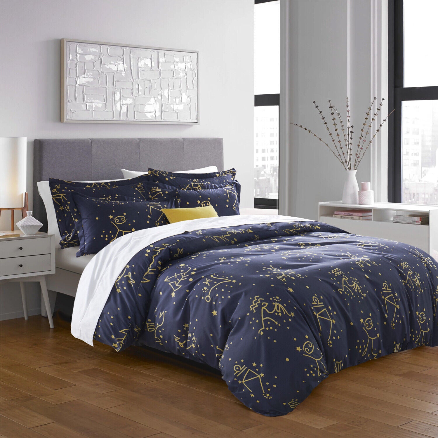 Luxury Reversible Duvet Cover Quilt Cover Bedding Set Single Double King Size