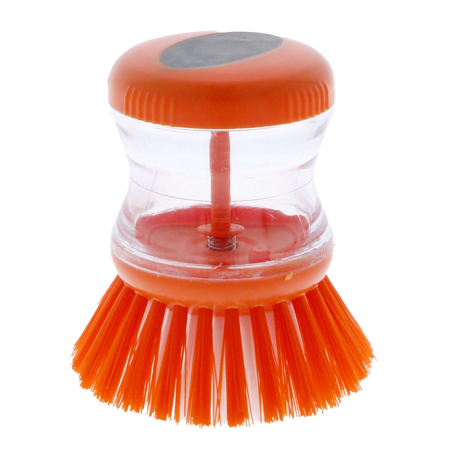 2X Kitchen Liquid Soap Dispenser Dish Washing up Brushes Scrubber Cleaning Tools