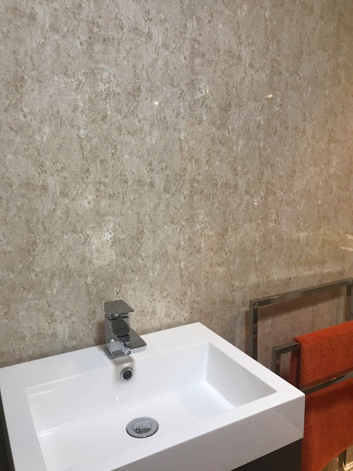 10 White Black Grey Sparkle & Marble Shower Wall Panels PVC Bathroom Cladding