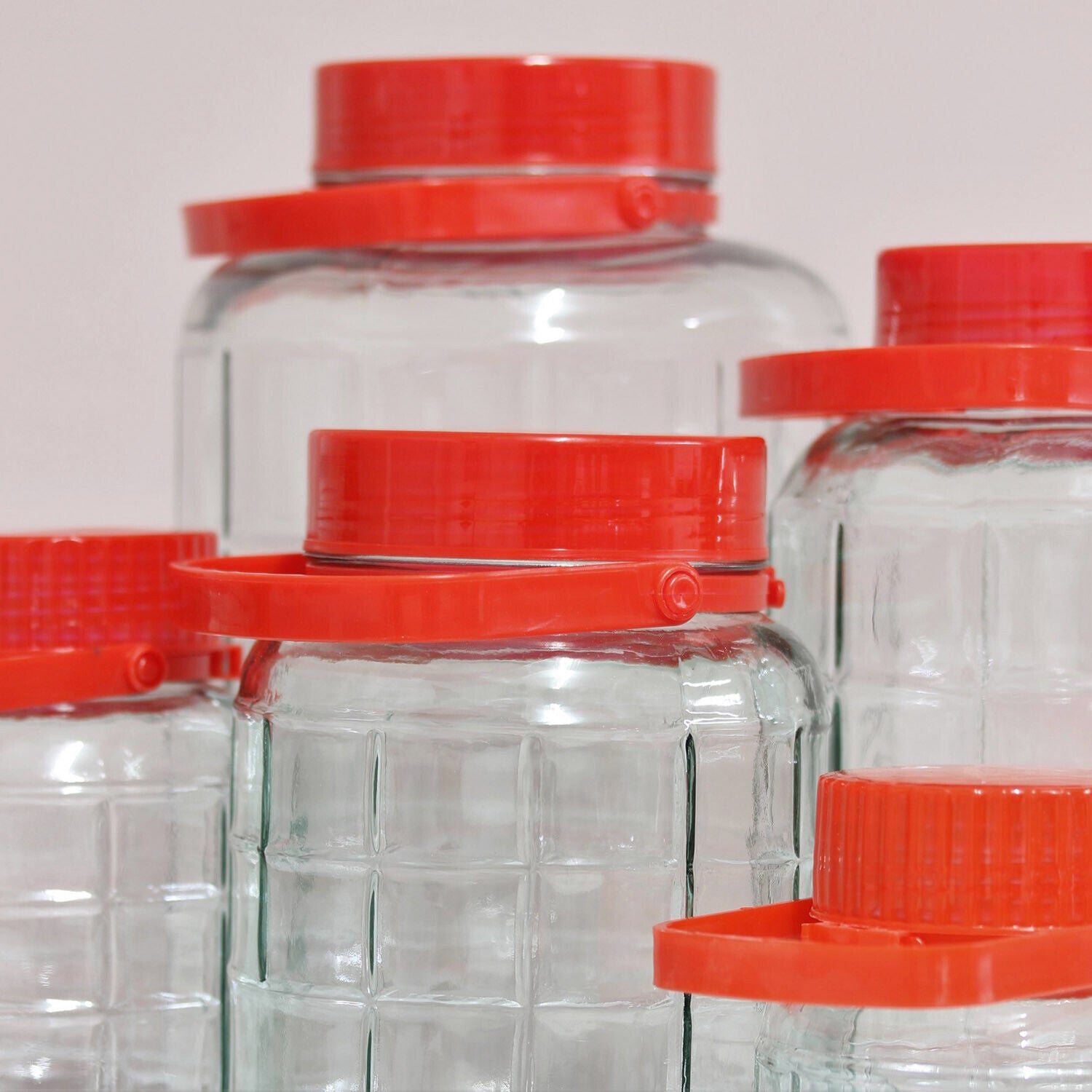 Large Glass Pickle Preserve Jars Airtight Storage Beverage Food Containers Jar