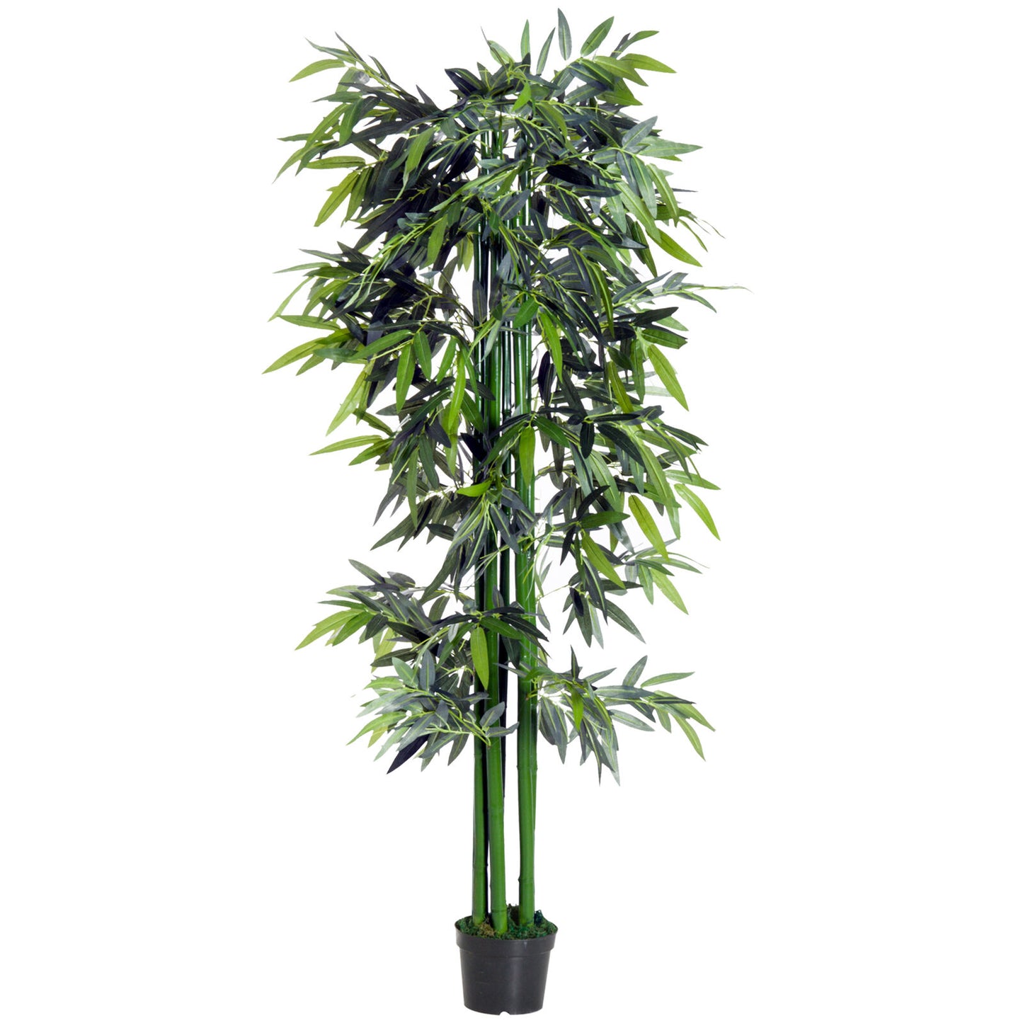Outsunny Artificial Bamboo Tree Plant Greenary in a Pot 1.8M for Home or Office