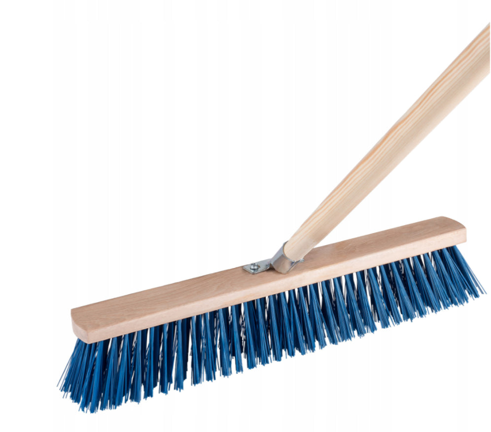 1.2M Traditional Outdoor Garden Sweeping Brush Floor Yard Wooden Broom Handle