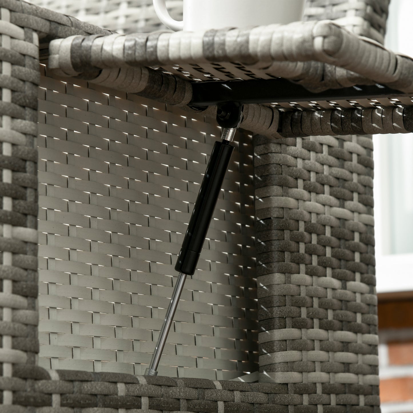 Garden Rattan Furniture Set 2 Seater Patio Sun Lounger Daybed Sunbed