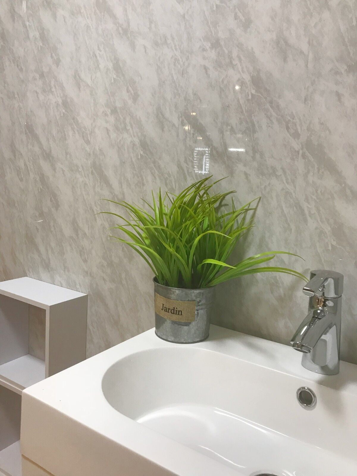 10 White Black Grey Sparkle & Marble Shower Wall Panels PVC Bathroom Cladding