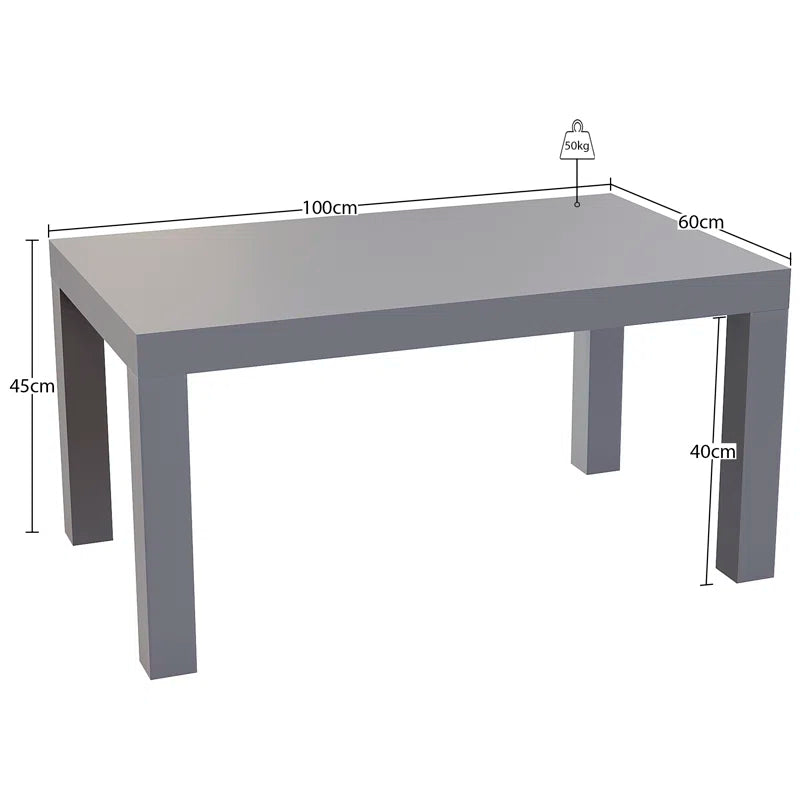 Modern Coffee Table with 4 Legs Living Room Home Furniture