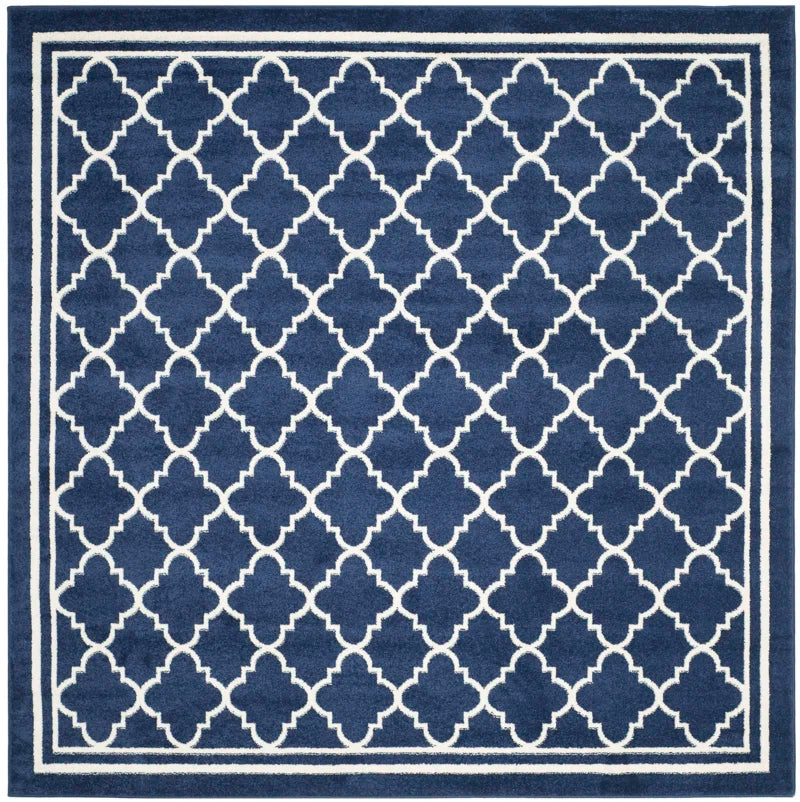 Dayana Hooked Navy/Neutral Rug
