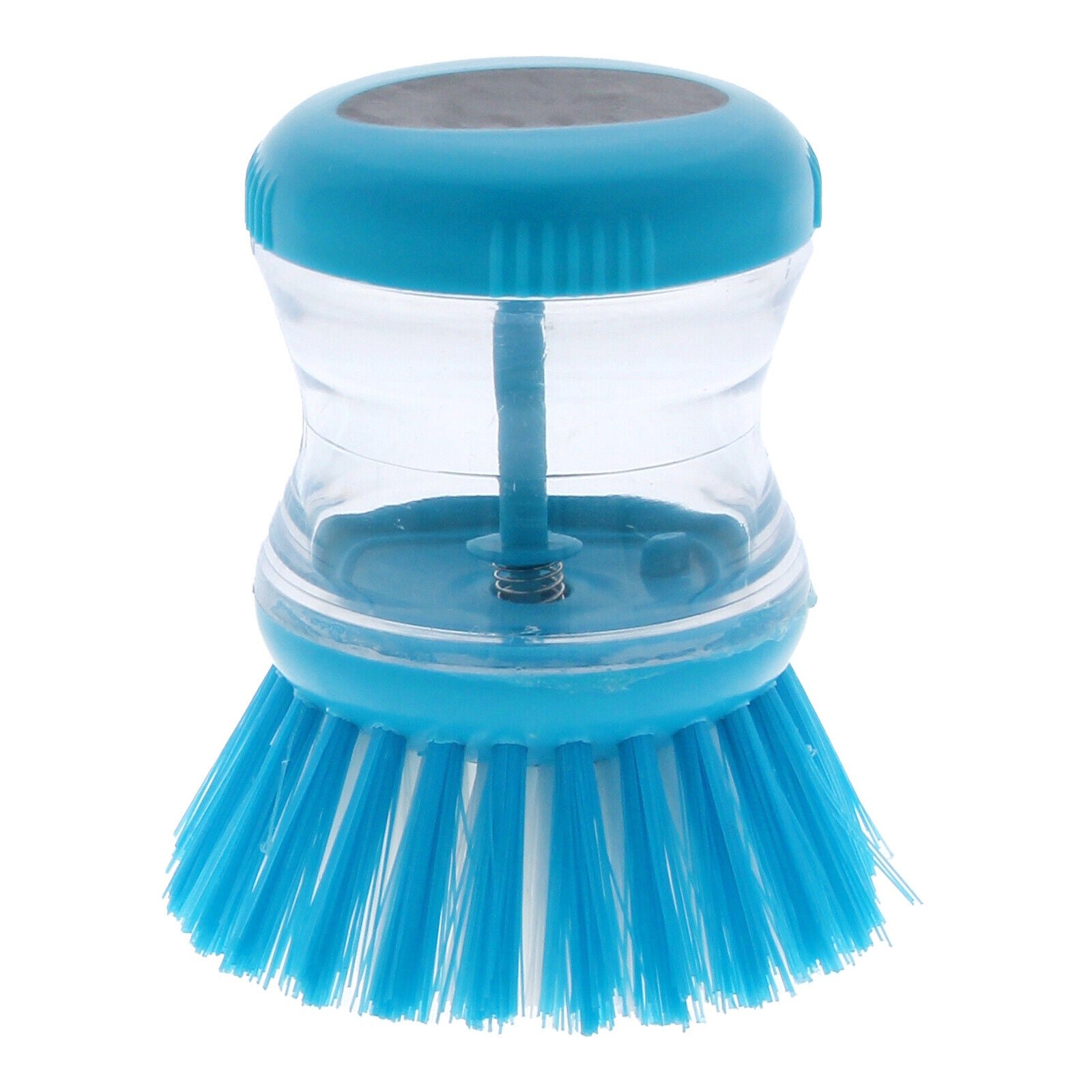 2X Kitchen Liquid Soap Dispenser Dish Washing up Brushes Scrubber Cleaning Tools