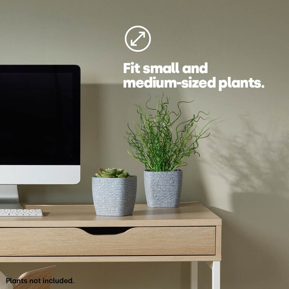 LIVIVO Plastic Garden Flowerpot, Planter Basket for Indoor & Outdoor Plants