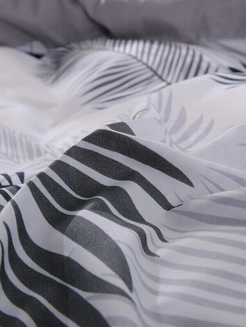 Luxury Reversible Duvet Cover Quilt Cover Bedding Set Single Double King Size