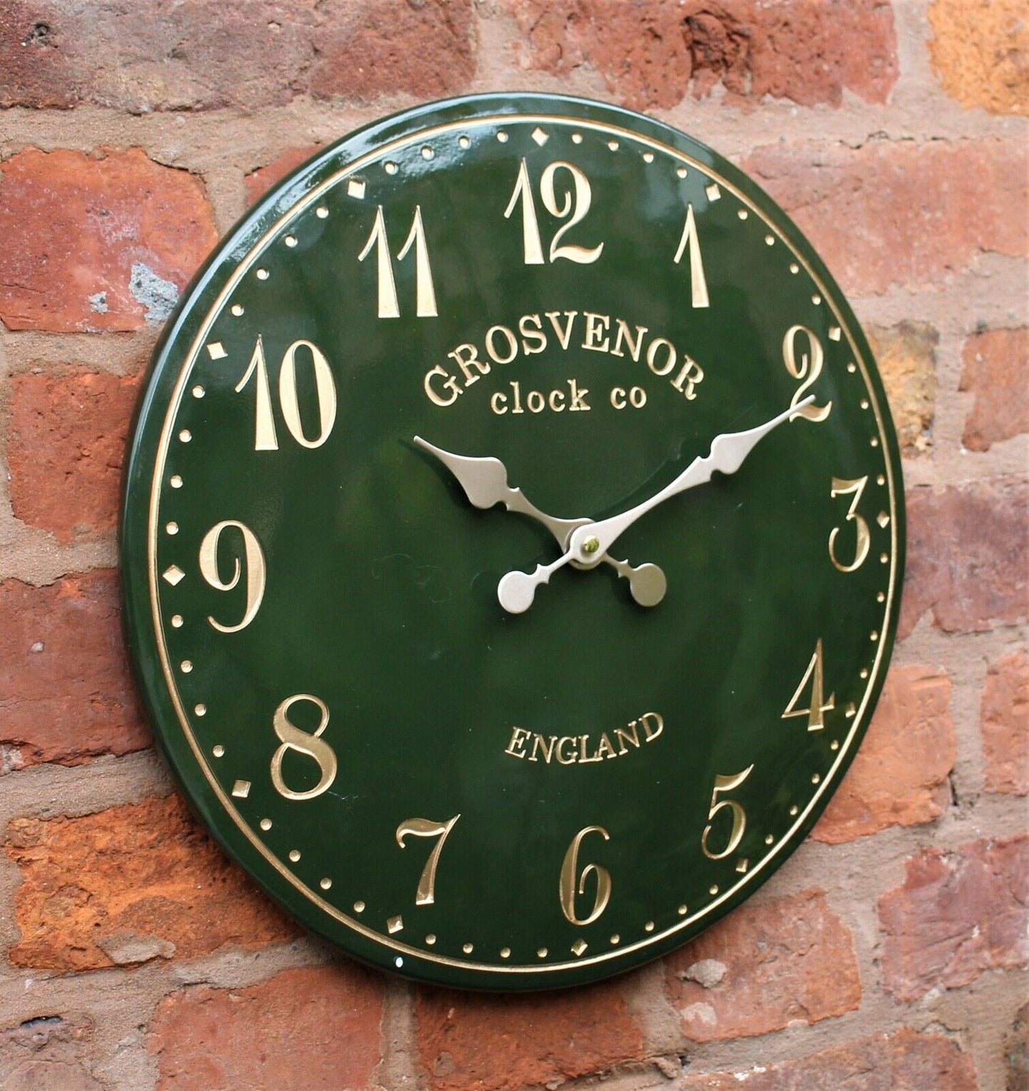 Outdoor Indoor Garden Wall Clock Station Hand Painted Church Clock Home Decor