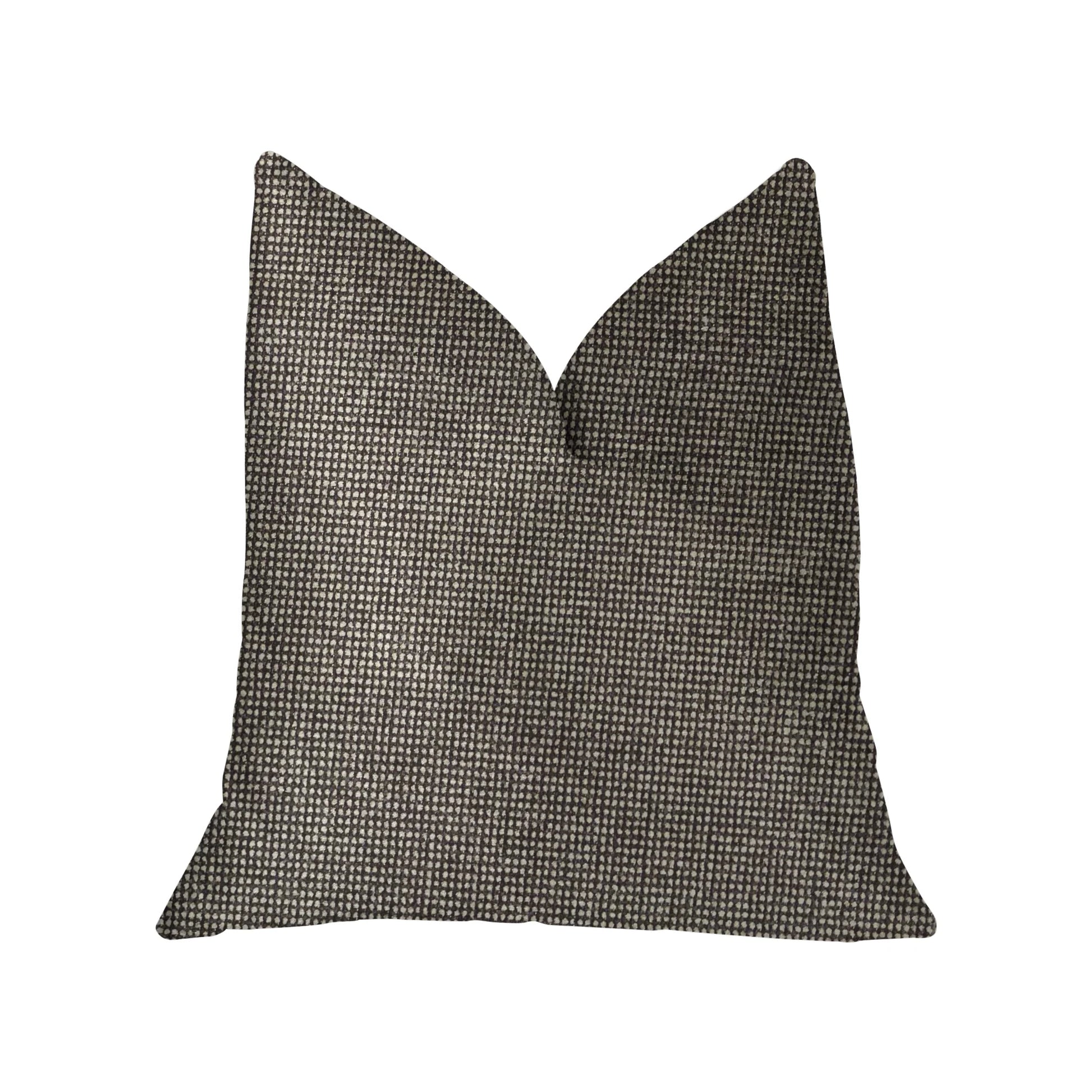 Abigail Charcoal Luxury Throw Pillow