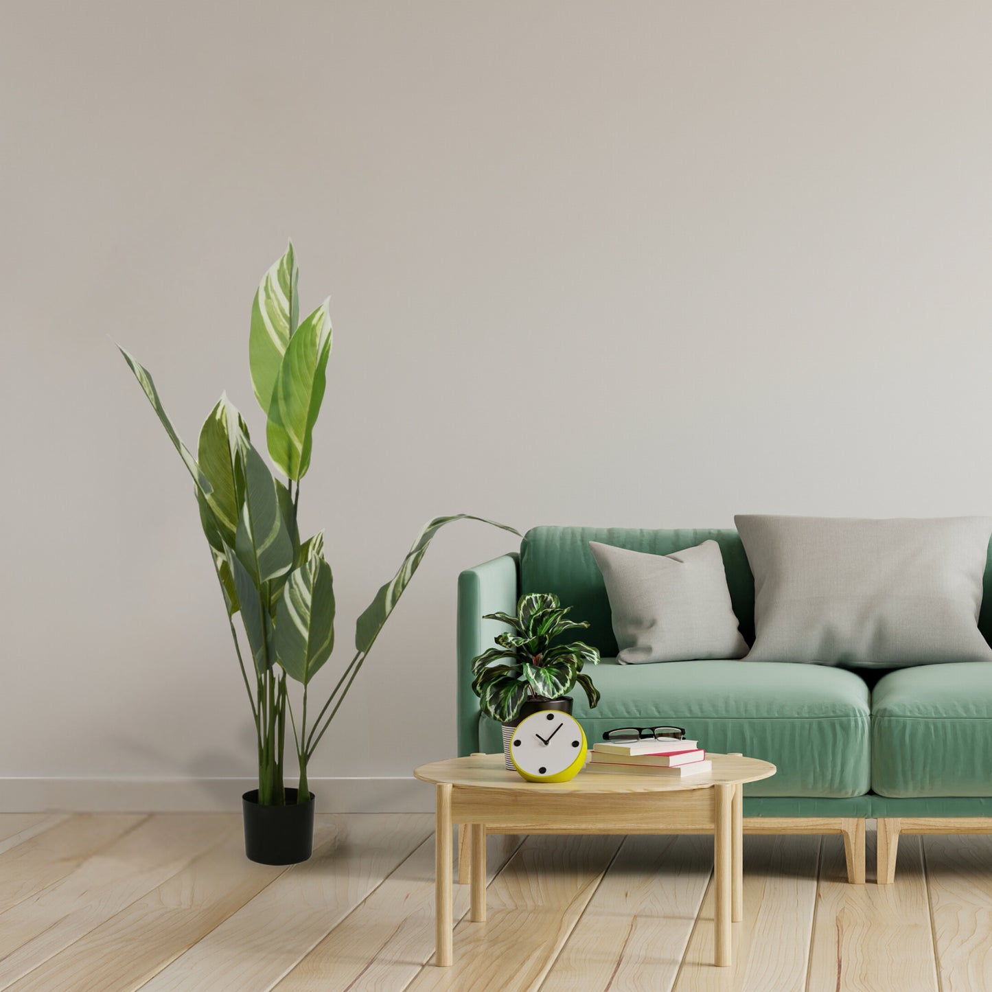 118Cm Artificial Green Plant in Pot Tall Fake Plastic Home Decor Faux Realistic