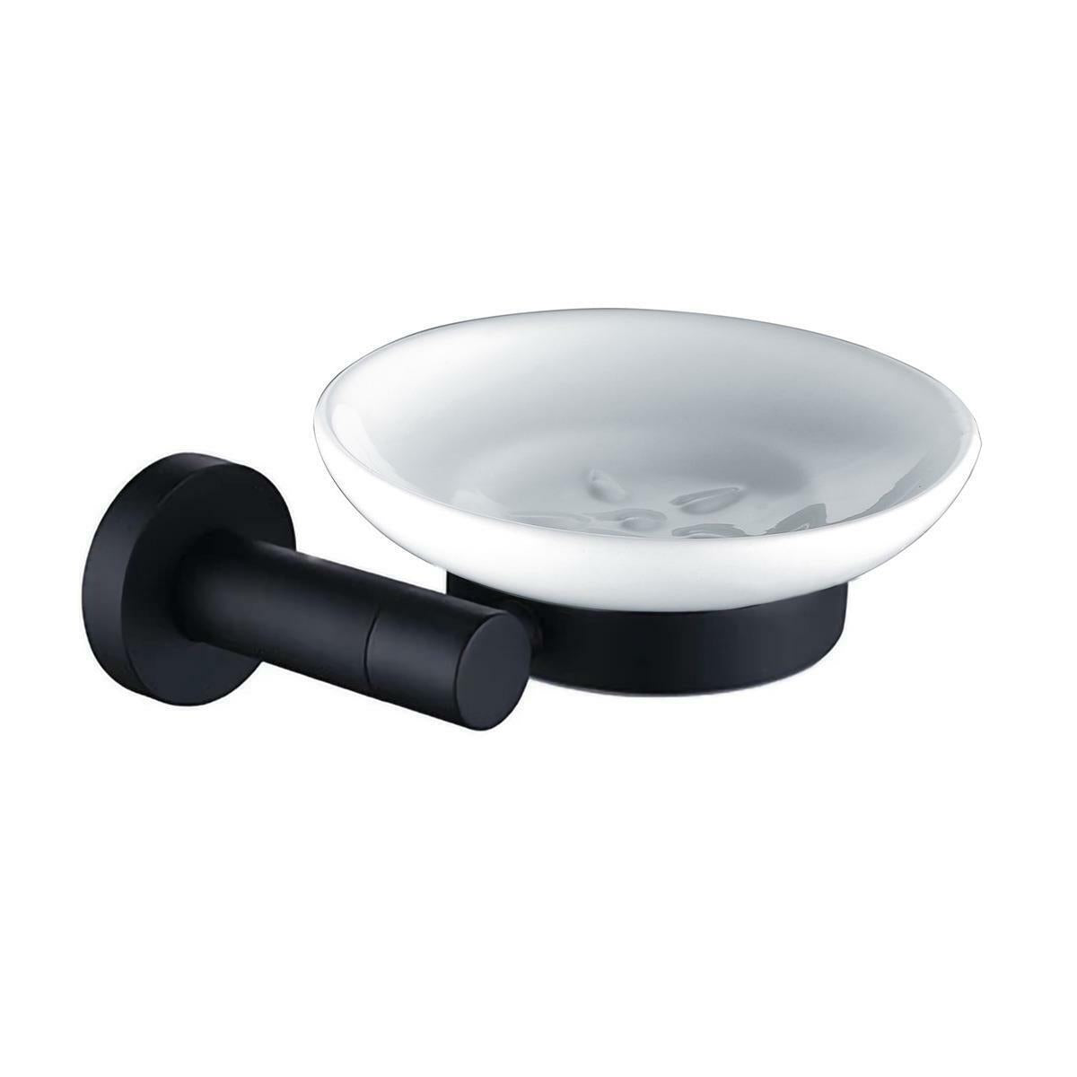 Modern round Black Matte Bathroom Accessories