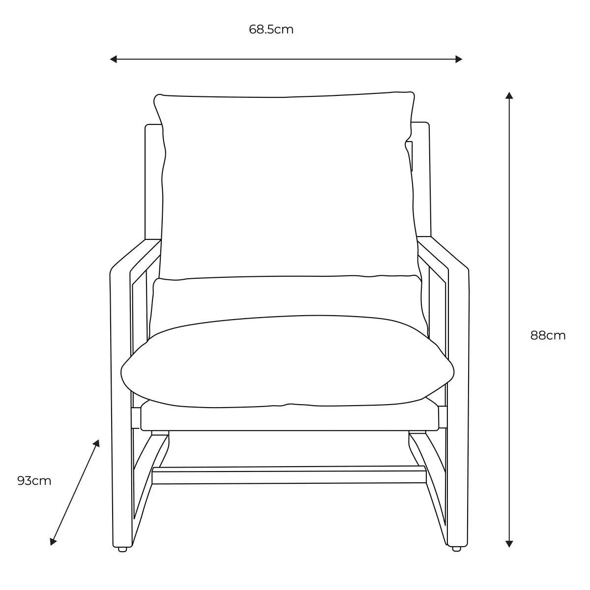 Burela Vintage Brown Leather Lounge Chair