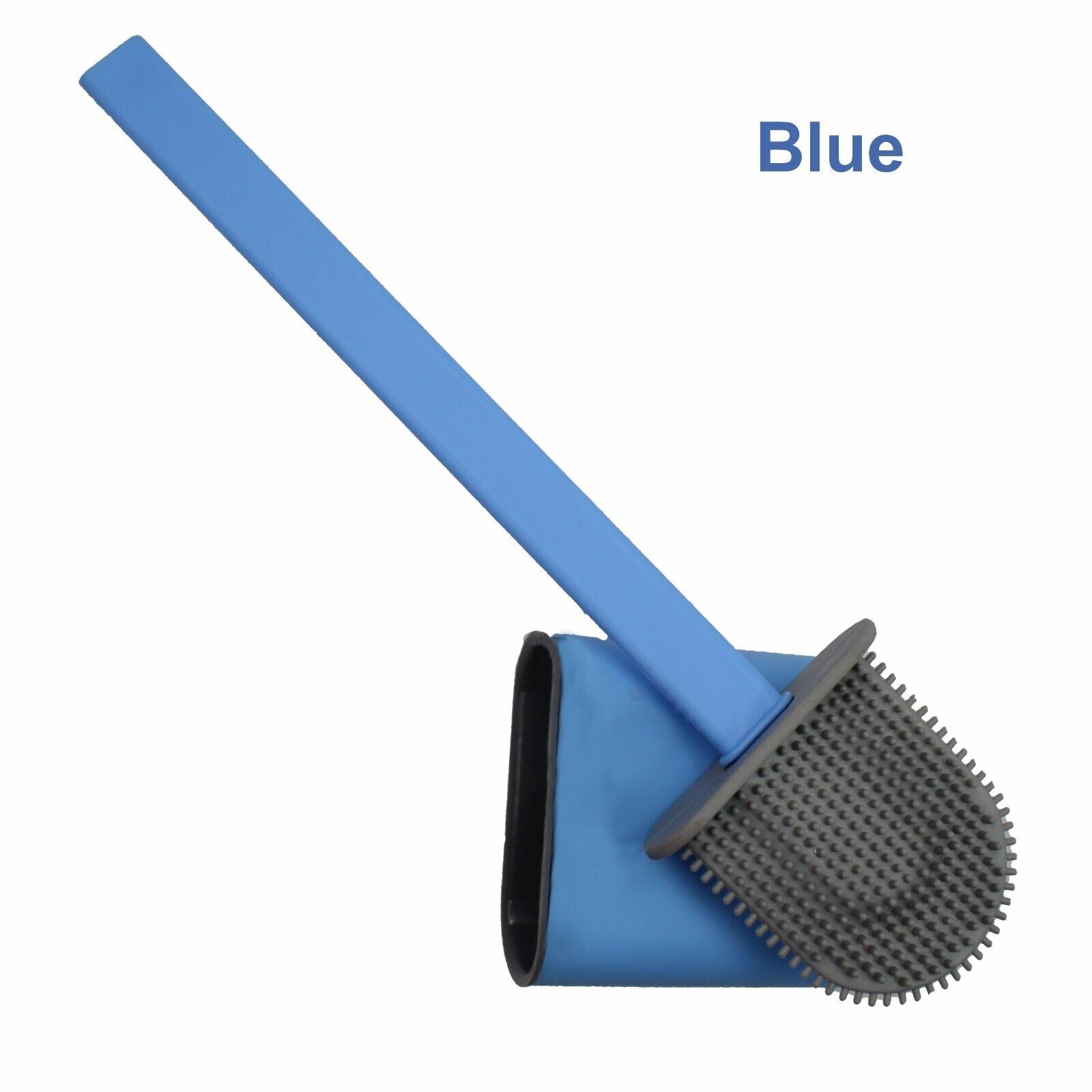 Toilet Brush & Toilet Brush Holdersilicone Soft TPR Cleaning Brush Full Set 2PK