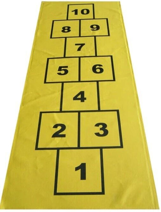 Giant Hopscotch Indoor Outdoor Garden Playroom Kids Family Fun PVC Mat