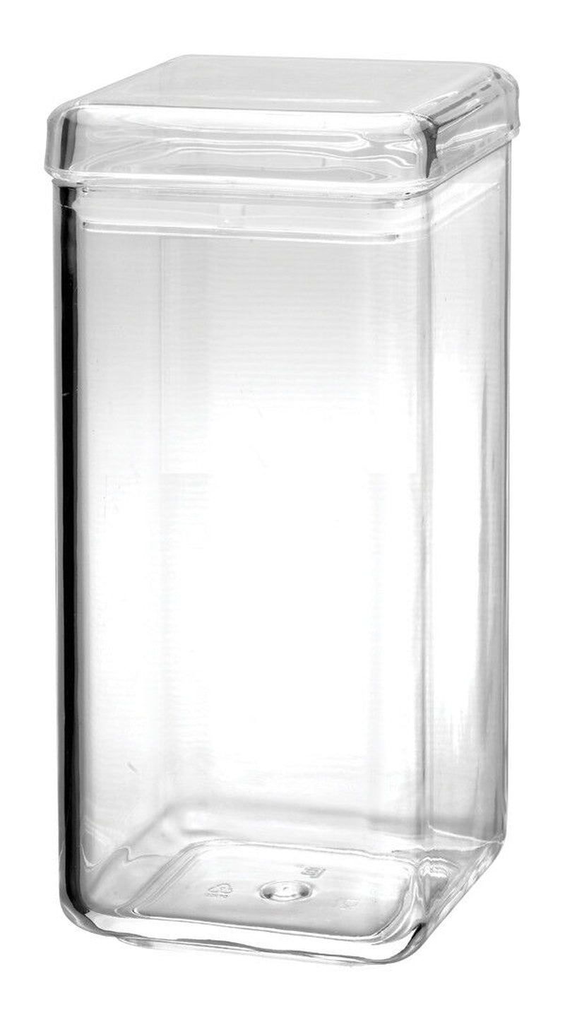 Plastic Square Jar Sealed Lid Food Safe Preserve Jars Chutney Storage - 4 Sizes