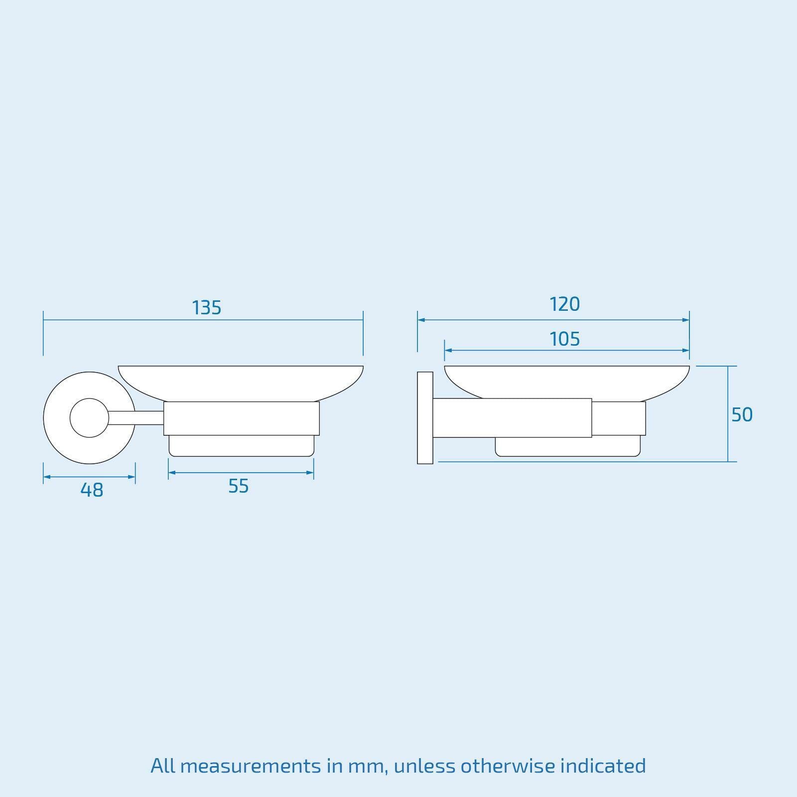 Modern round Black Matte Bathroom Accessories