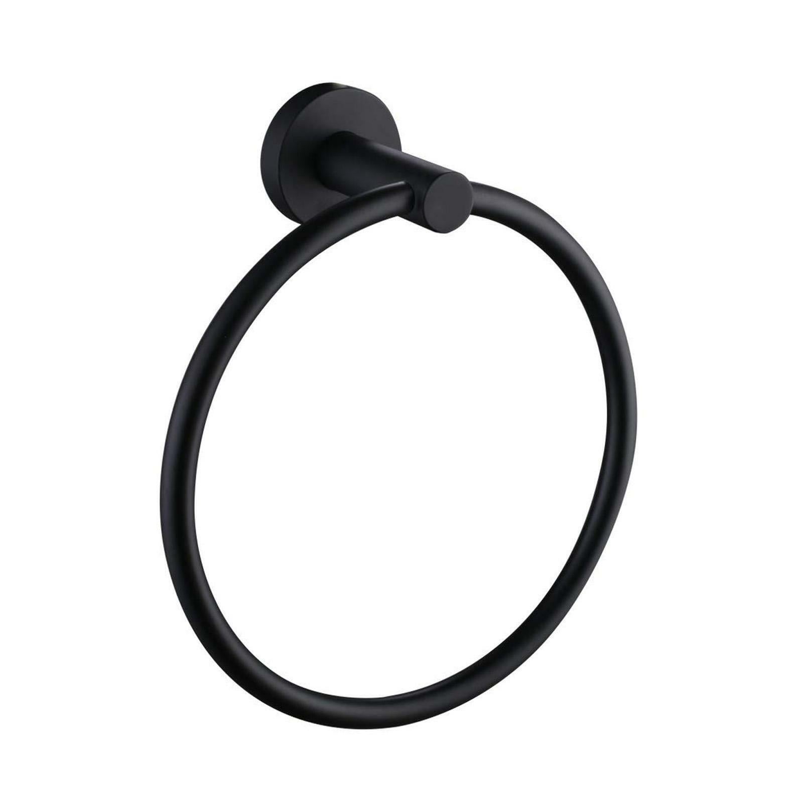 Modern round Black Matte Bathroom Accessories