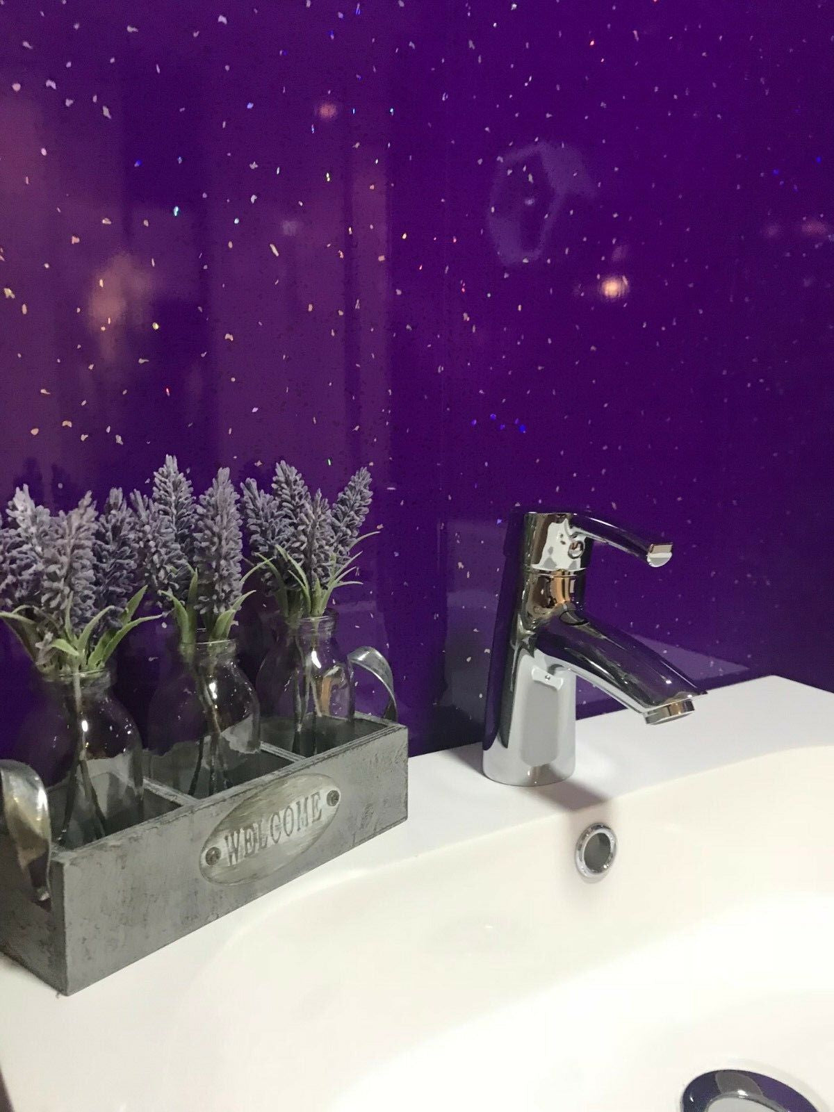 10 White Black Grey Sparkle & Marble Shower Wall Panels PVC Bathroom Cladding