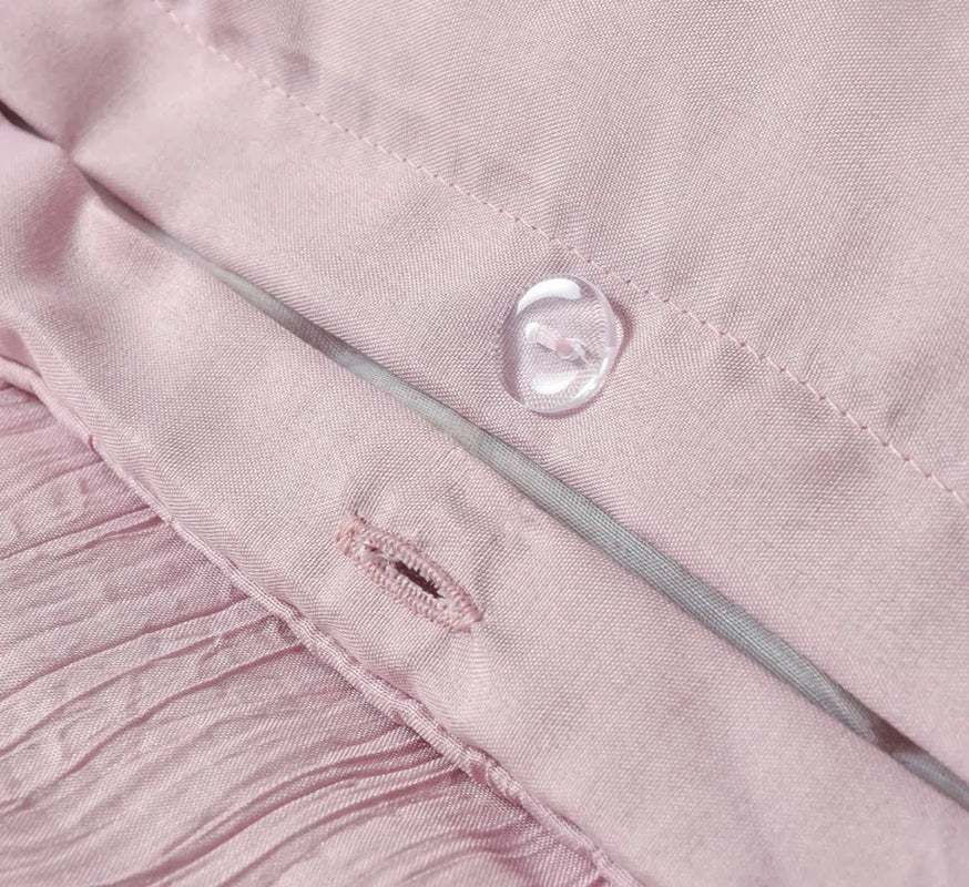 Crinkle Glitter Sequin Panel Shimmering Duvet Set