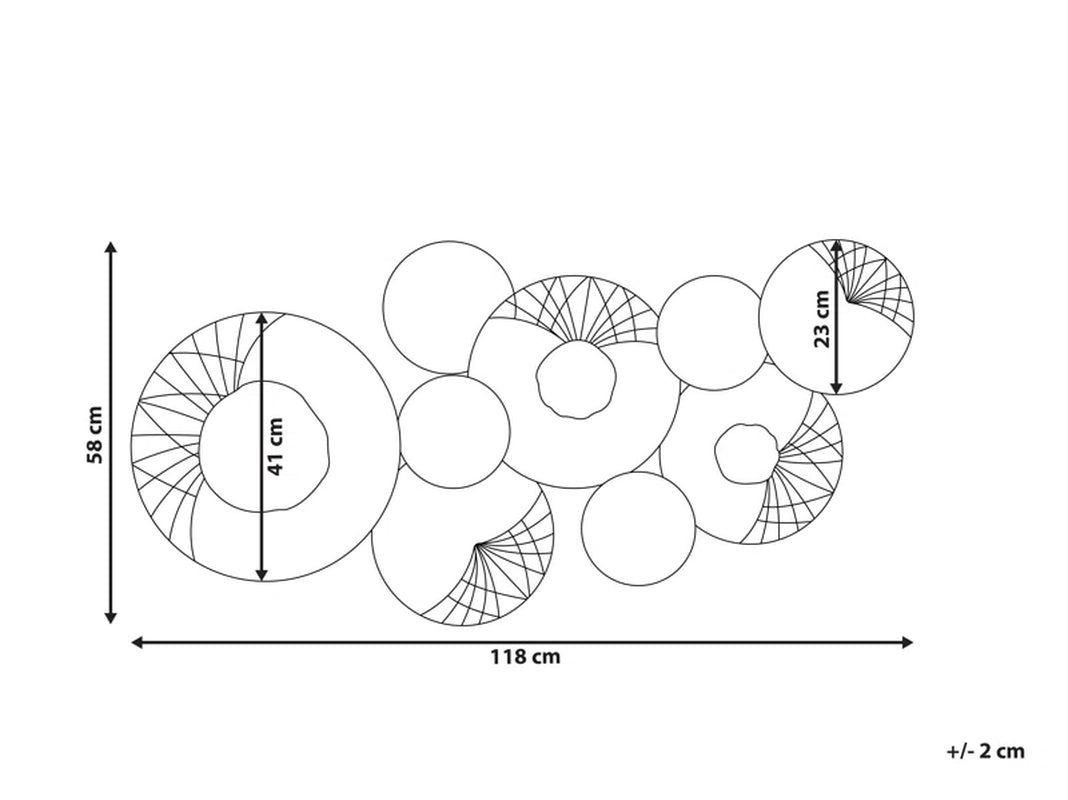 Cesium Abstract Wall Decor on Metal
