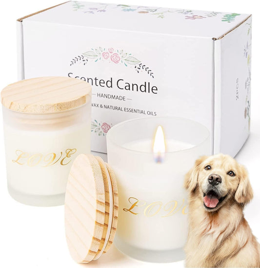 Candles,Vanilla+Gardenia,Scented Jar Candle-Aromatherapy Scented Candles,Long Lasting Soy Wax Candle,Candles for Home Scented,Essential Oils Candles,Body Relax&Stress Relief Candles