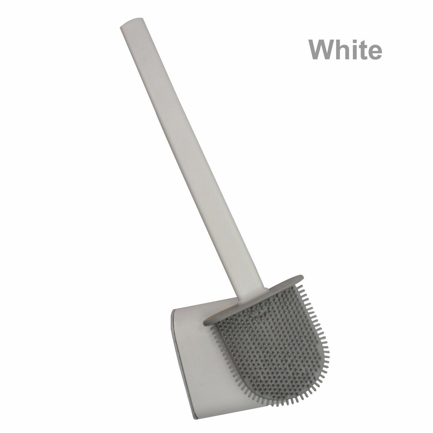 Toilet Brush & Toilet Brush Holdersilicone Soft TPR Cleaning Brush Full Set 2PK