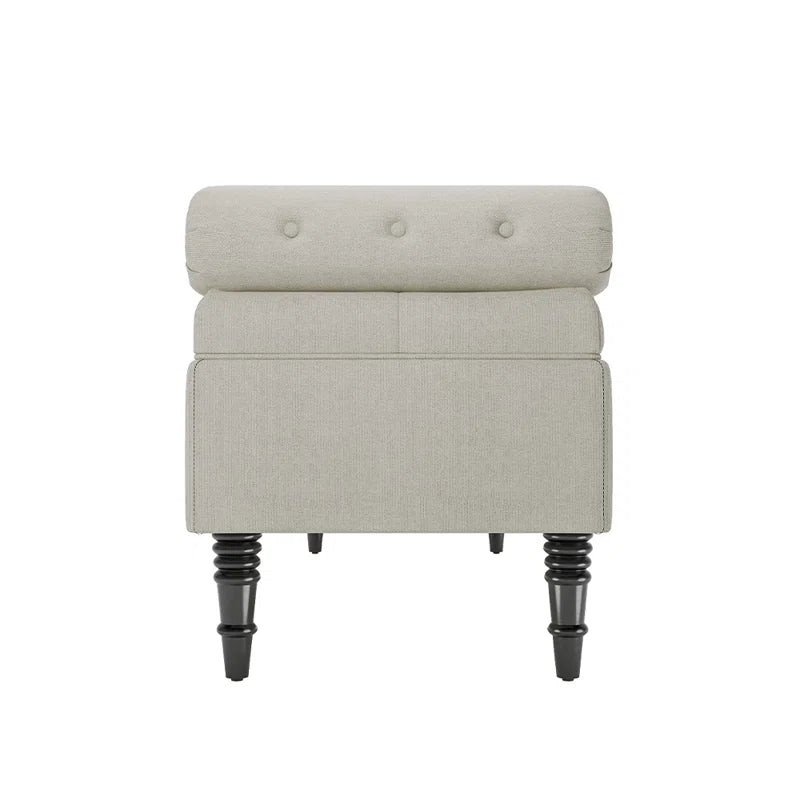 Ethelsville Upholstered Flip Top Storage Bench with Side Arms