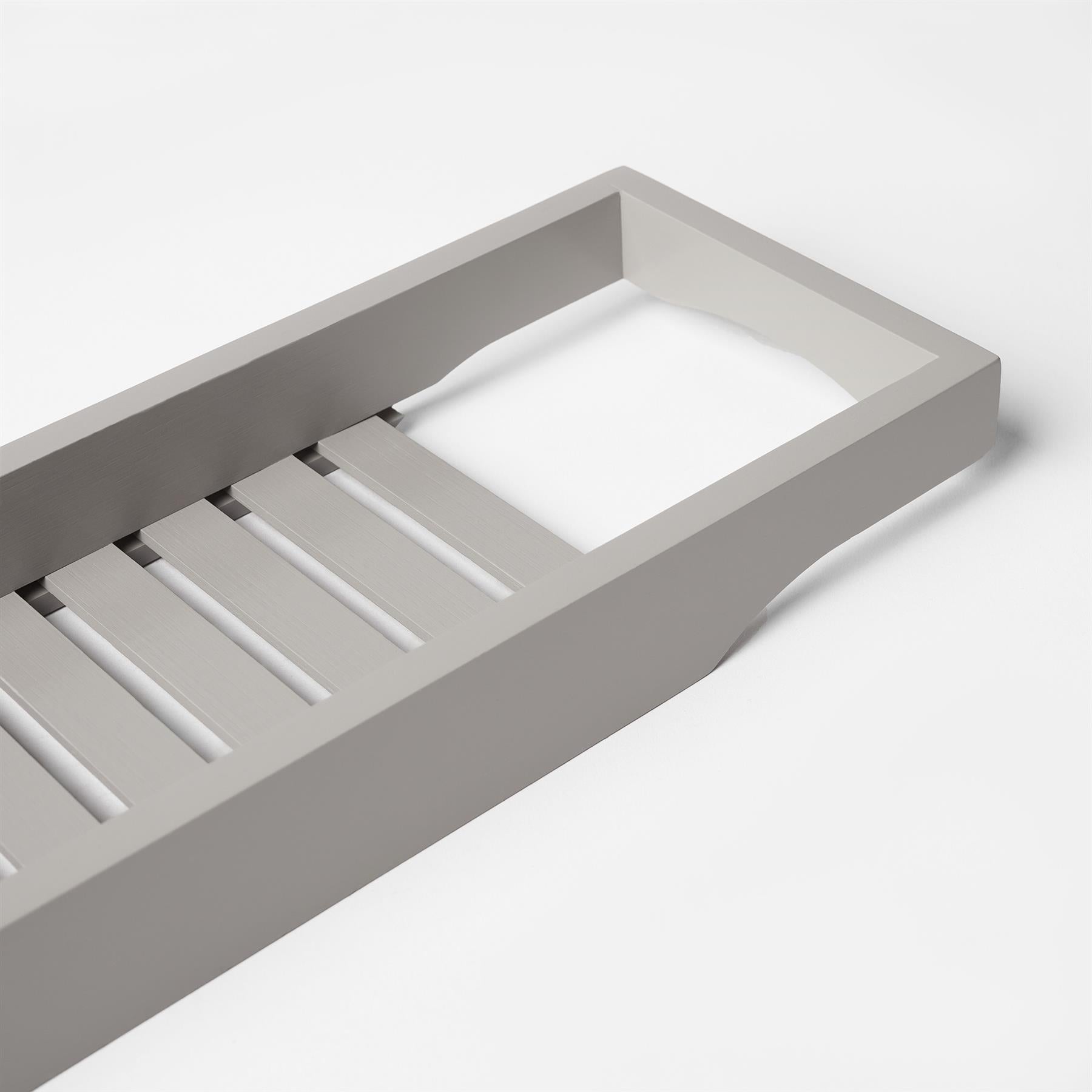 OHS Wooden Bath Tub Rack Storage Bathroom Caddy Shelf Tray Soap Holder Tidy Unit