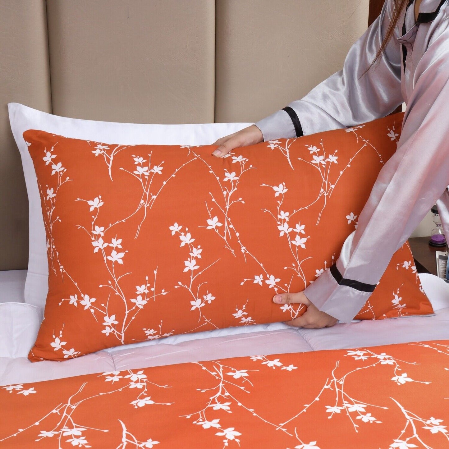 Luxury Reversible Duvet Cover Quilt Cover Bedding Set Single Double King Size
