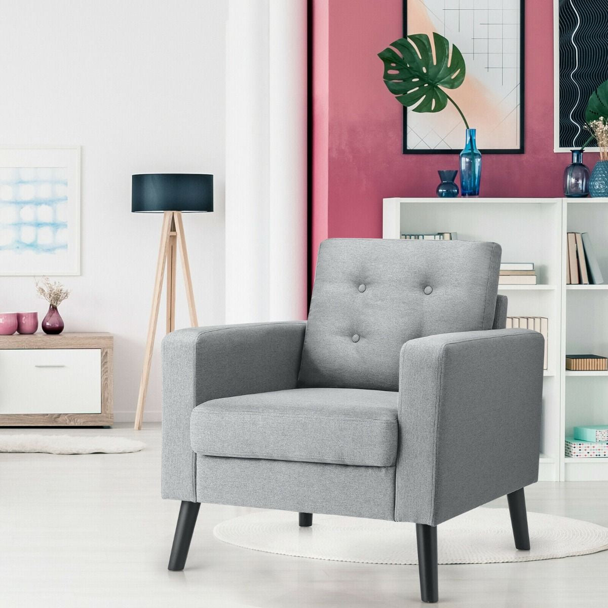 Modern Upholstered Accent Sofa Chair for Living Room