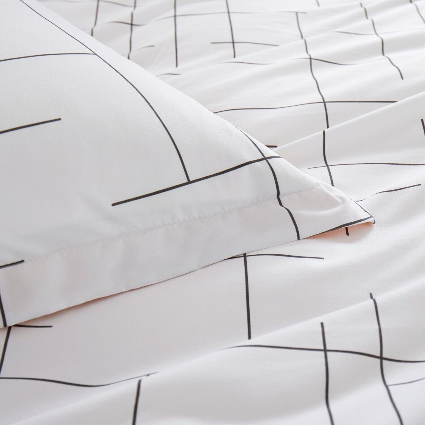 Luxury Reversible Duvet Cover Quilt Cover Bedding Set Single Double King Size