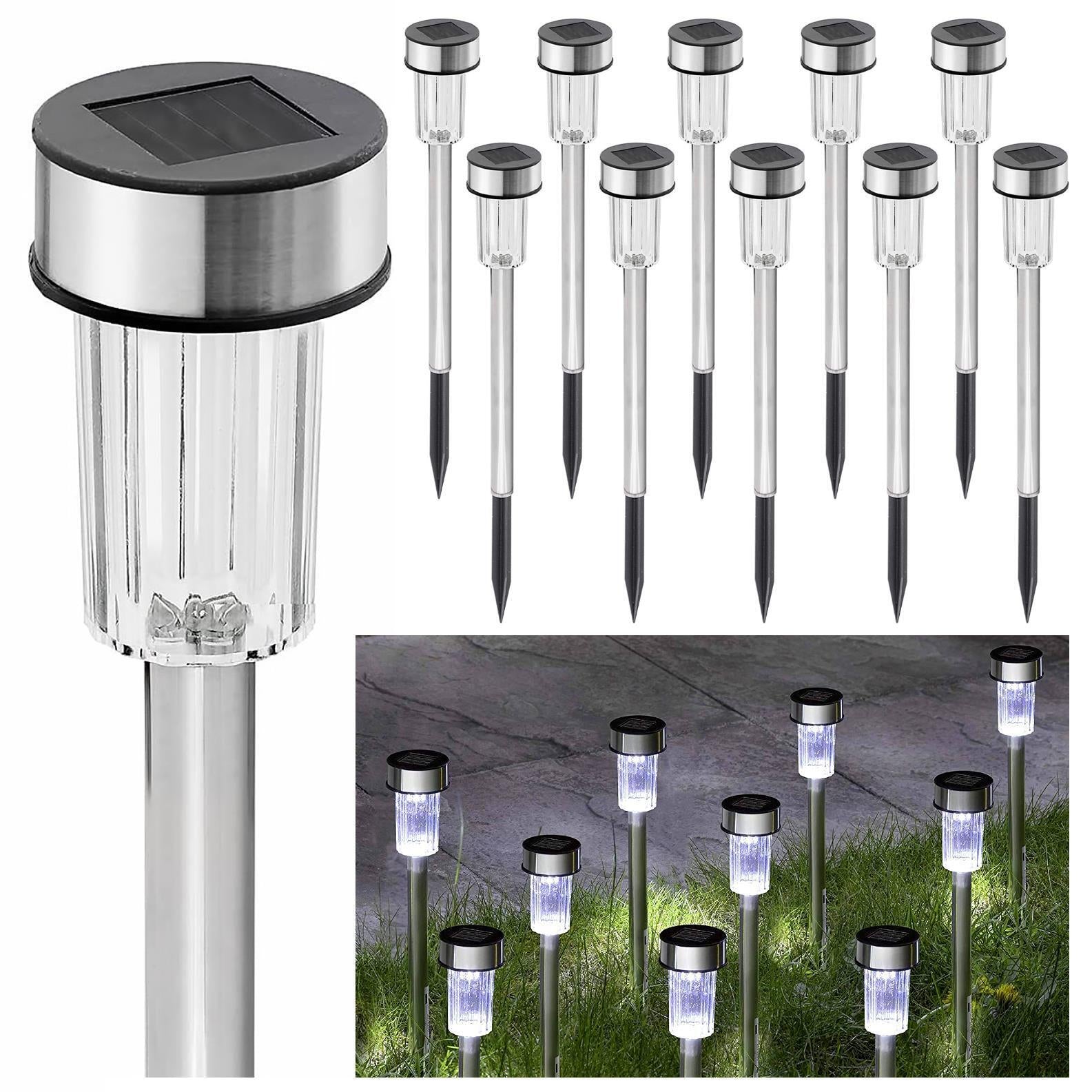 Solar Lights Outdoor Garden Solar Stake Lights Patio Pathway Lighting 10 Pieces