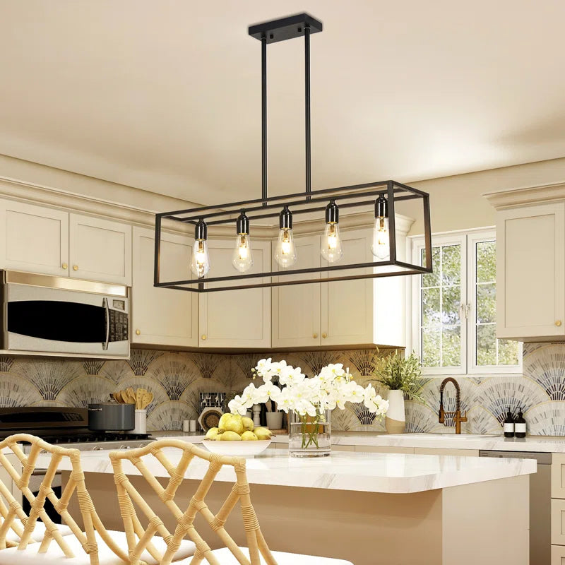 Primeau 5 - Light Black Kitchen Island Pendant