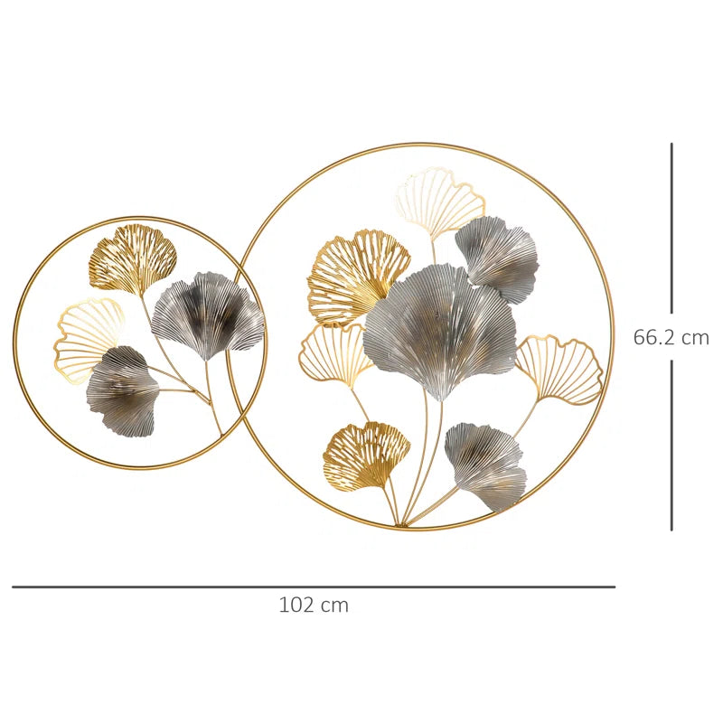Glam Abstract Wall Decor on Metal