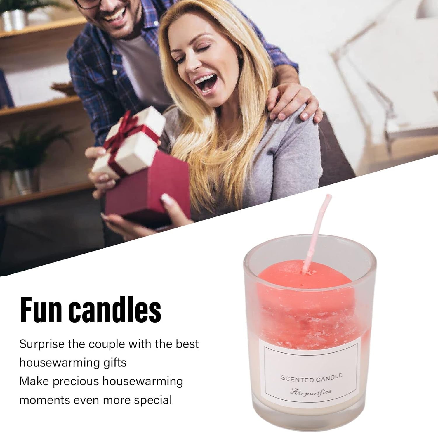 Soy Scented Aromatherapy Candle Gifts, Low Temperature Ease Mood Purify Indoor Air Set of 2 Smokeless Soy Aromatherapy Candles for Meditation (Type C Macaroon)