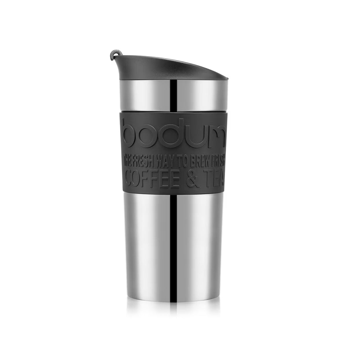Stainless Steel Travel Mug (0.35L), 2 Pack - Black & Red