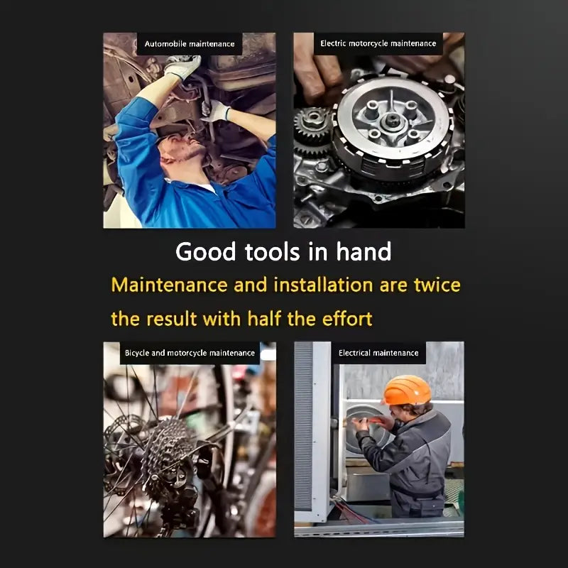 Chrome Vanadium Steel Tool Set – 46 & 150-Piece Kits with Storage Case